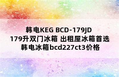 韩电KEG BCD-179JD 179升双门冰箱 出租屋冰箱首选 韩电冰箱bcd227ct3价格